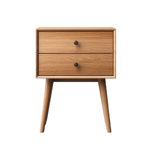 Scandinavian Wooden Bedside Table