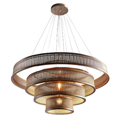 Modern Layered Ring Chandelier