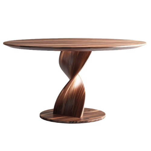 Twist Walnut Dining Table